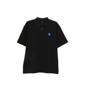 Ader Error Black Polo Shirts Men